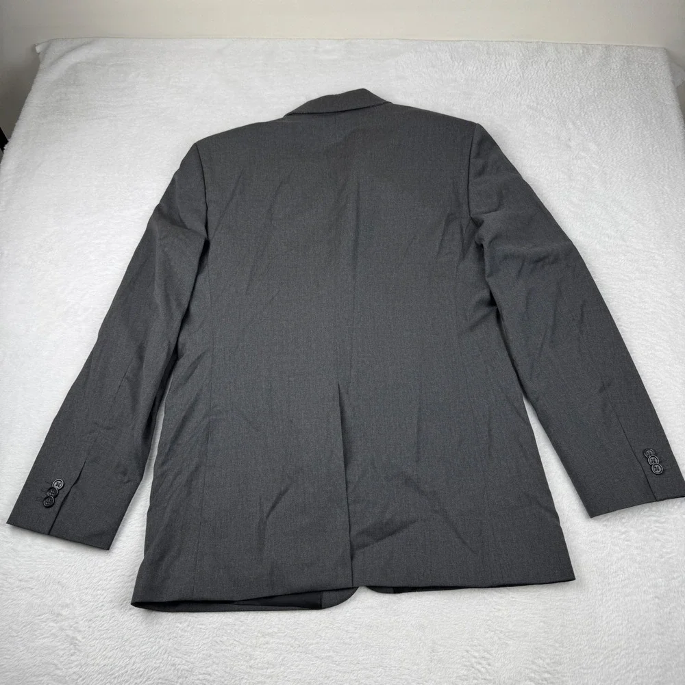 Banana Republic Blazer Mens 42R Grey Modern Fit 100% Wool 3-Button Suit Jacket